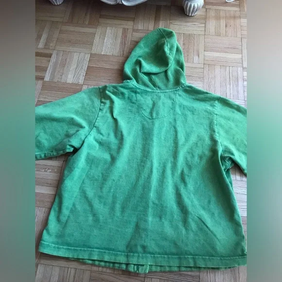 Michael Leu Collection (Boutique) Sweater Cardigan, 100% Cotton, Sweet Pea - XL - Picture 6 of 12